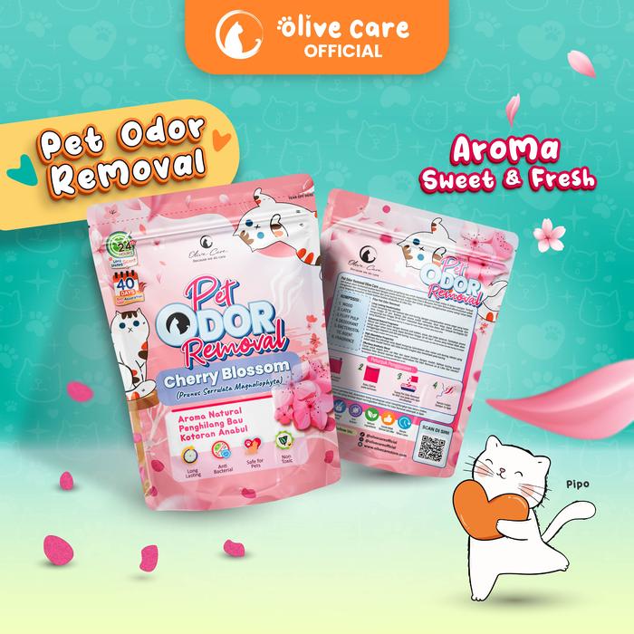 Gambar Olive Care Penghilang Bau Kotoran Kucing dan Anjing PET ODOR REMOVAL - Cherry Blossom, Kecil dari Olive Care_NEW undefined Tokopedia