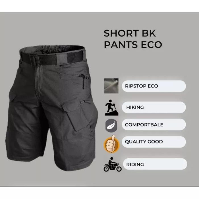 Gambar celana tactical pendek pria-Celana Lapangan-Celana Gunung Outdoor pria - Hitam, 30 dari WIFFA SHOP undefined 5 Tokopedia