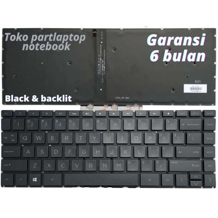 Gambar Keyboard Laptop HP 14-bs742TU 14-bs006TX Notebook - Hitam backlit dari Toko Partlaptop undefined Tokopedia