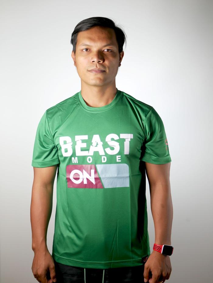 Gambar Kaos  Pria Casual Lengan Pendek - Green 1, S dari ELITE MMA SHOP undefined Tokopedia