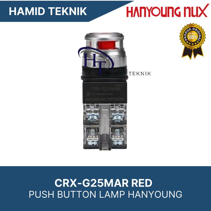 Gambar Push Button Lamp 25mm 100-240VAC Hanyoung - Merah, 25mm dari HAMID TEKNIK undefined Tokopedia