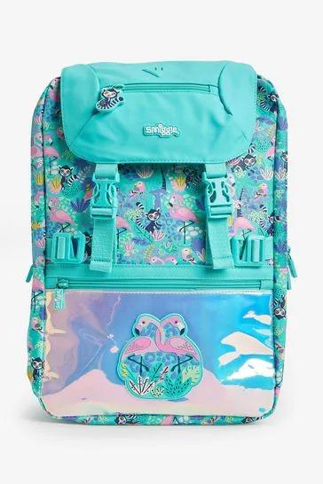 Gambar Smiggle Wild Side Aqua Flamingo Backpack Lunchbag Pencil Case Bottle - foldvr backpack dari Little.einstein88 undefined Tokopedia
