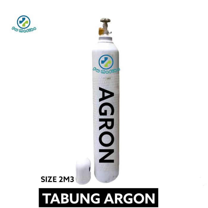 Gambar Tabung Gas Las Argon 2m3 + Isi Argon - Tabung Gas Las Argon WG Untuk Las Stainless dari FW MEDIKA undefined Tokopedia