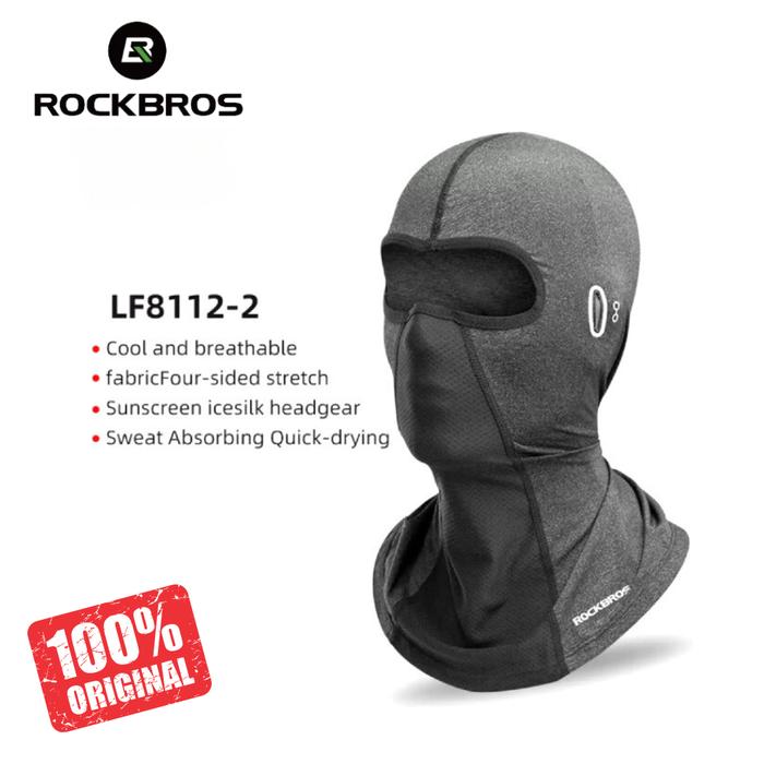 Gambar Premium Balaclava Motor Rockbros Masker Anti UV Quick Dry - Abu Kacamata  dari Rockbros Bike undefined Tokopedia