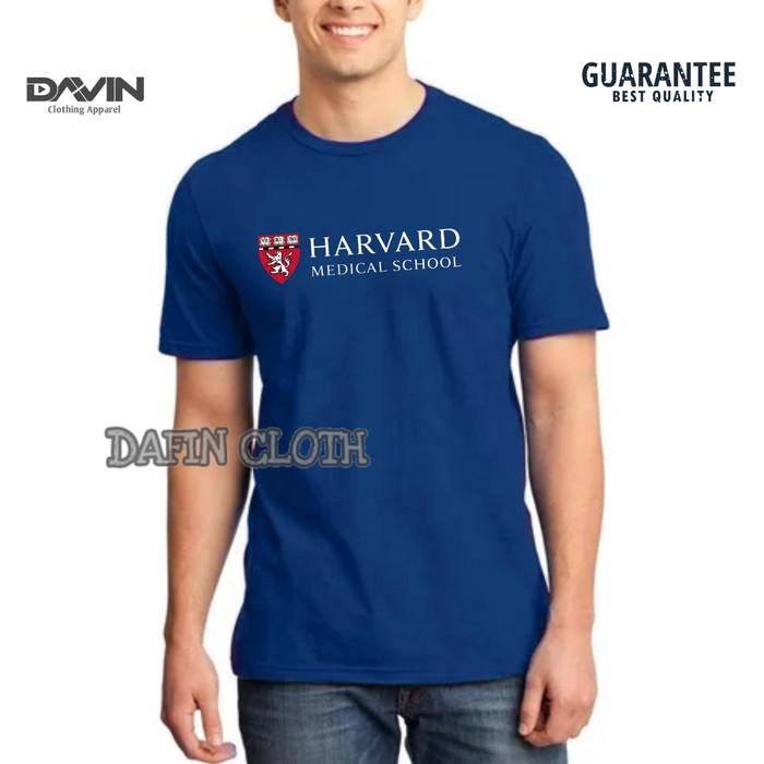 Gambar Kaos Pria Baju Tshirt Harvard University Medical Schools - Navy, M dari Davin Apparels undefined Tokopedia