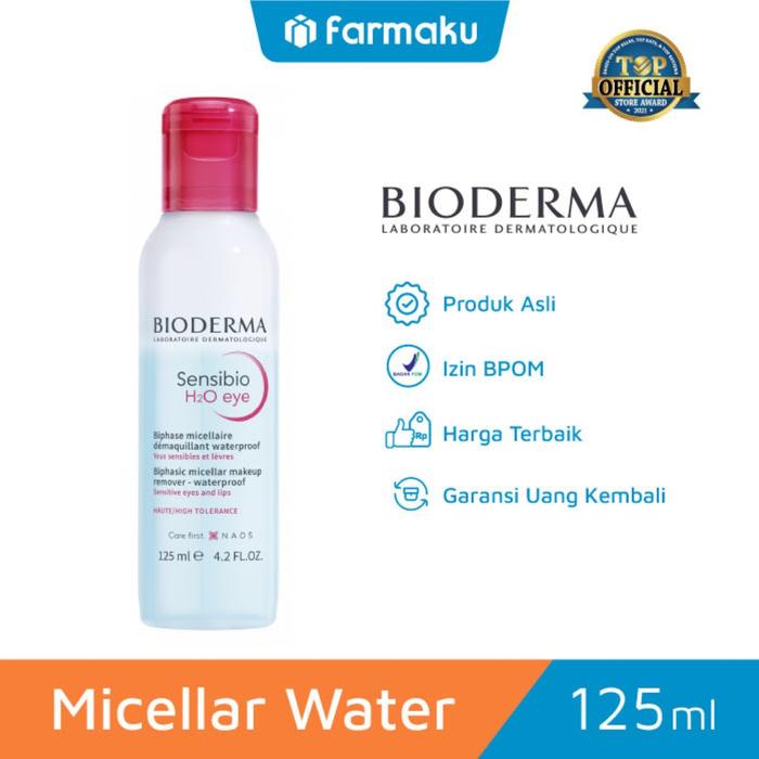 Gambar Bioderma Micellar Water Sensibio H2O Eye Botol 125 ml dari Farmaku undefined Tokopedia