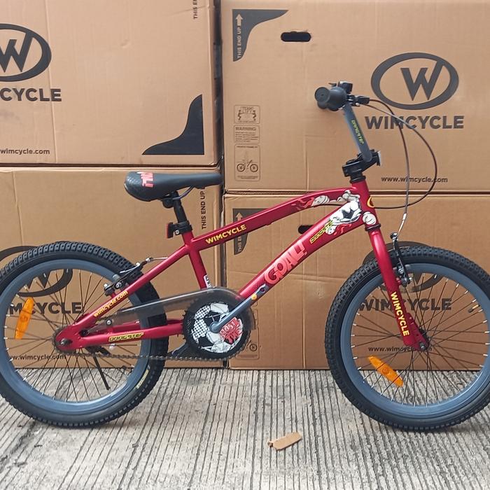 Gambar Sepeda bmx 20inch wimcycle Dragster Goal Outdoor - RED dari Trijayabike2 undefined Tokopedia