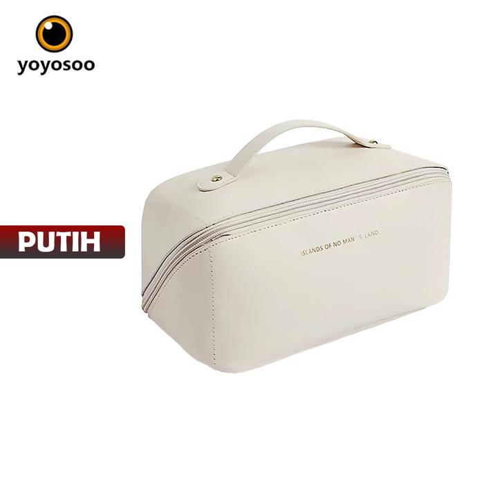 Gambar Tas Alat Kosmetik Water prof / Pouch Brush Makeup Bag Travel - Putih dari yoyosoo undefined Tokopedia