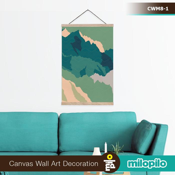 Gambar Poster Kanvas, Wall Art Decor, Hanging Poster, Minimalis Abstrak - CWM8-1, 20x30cm dari Milopilo_NEW undefined Tokopedia