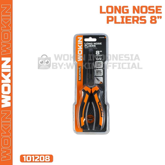 Gambar Tang Lancip / Long Nose Pliers Industrial Wokin - 8" dari Wokin Indonesia undefined Tokopedia