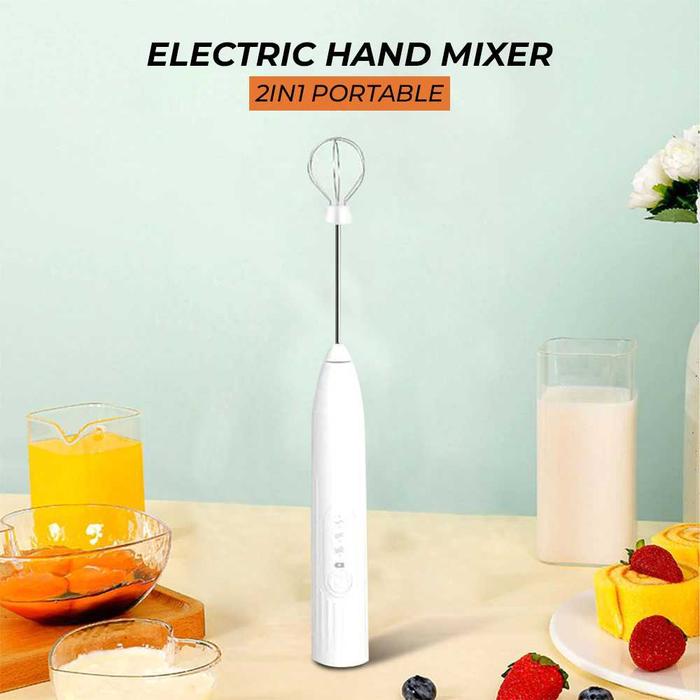Gambar Hand Mixer Mini Elektrik Pengocok Telur Hxn Pengaduk Susu Kopi Kue - Putih dari KUSUMA HOME SOLUTION undefined Tokopedia