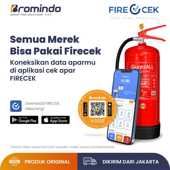 Gambar Stiker QR Aplikasi Firecek - Cek Data APAR Pakai Smartphone dari PT Bromindo Mekar Mitra undefined Tokopedia