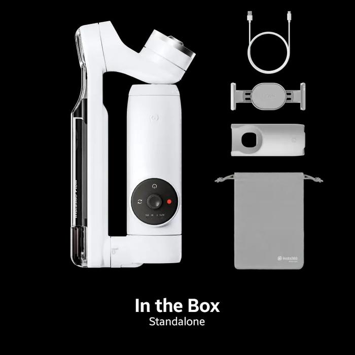 Gambar Insta360 Flow Gimbal Stabilizer Smartphone AI-Powered Auto Tracking - Standalone, Grey dari Driver Indonesia undefined Tokopedia