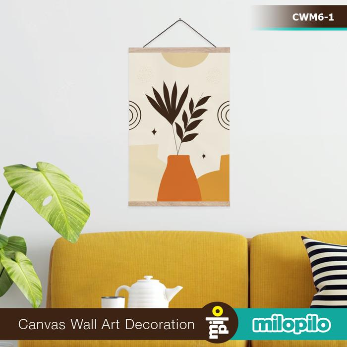 Gambar Poster Kanvas, Wall Art Decor, Hanging Poster, Lukisan Boho style - CWM6-1, 20x30cm dari Milopilo_NEW undefined Tokopedia