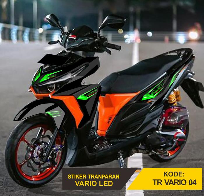 Gambar STRIPING STICKER VARIO LED OLD 125 150 CLICK LIST TRANSPARAN 04 - Hijau dari MATALAWA DECAL undefined Tokopedia