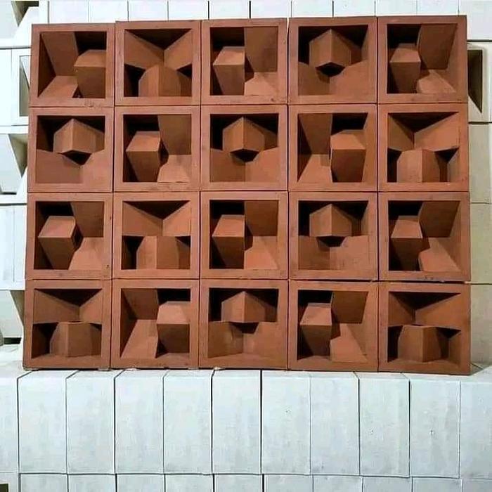 Tipe Roster Jual Roster jakban beton (2 muka) /loster beton minimalis - Merah ...