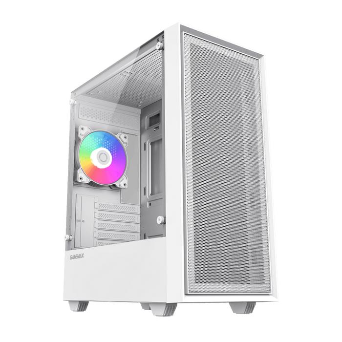 Gambar Gamemax Storm White Black Mesh | Casing PC M-ATX | CPU PC Case Gaming - Putih dari Foursquare Computer Bandung undefined Tokopedia