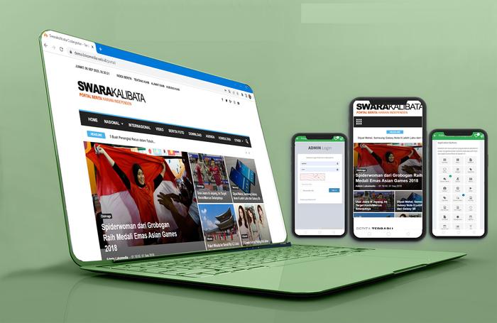 tampilan layar website berita nasional