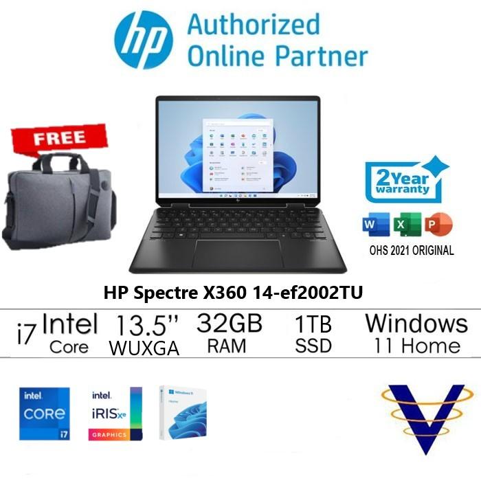 Gambar HP SPECTRE X360 14 EF2002TU / EF2000TU I7 1355U 32GB 2TBSSD 13.5" - EF2002TU dari VORTEXINDO - HP AUTHORIZED undefined Tokopedia