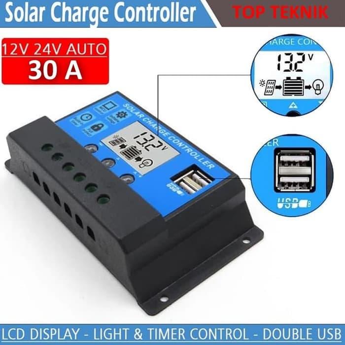 Jual Intelligent PWM Solar Charge Controller 10A 20A 30A dengan USB ...
