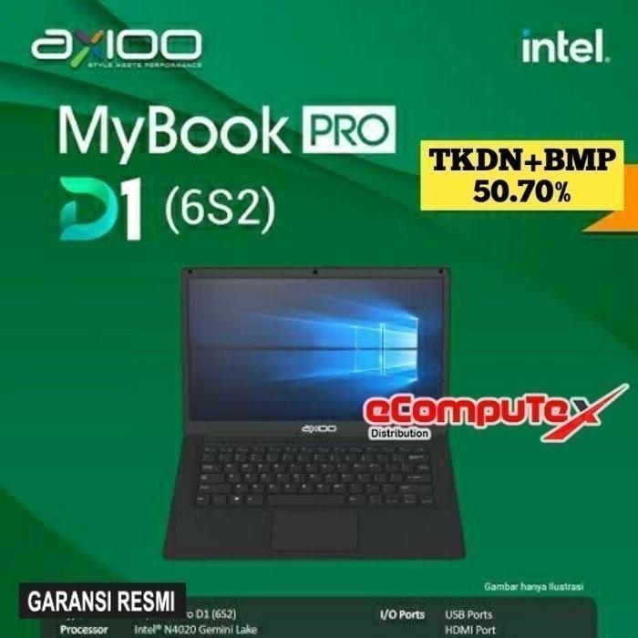 Gambar LAPTOP AXIOO MYBOOK PRO D1 (6S2) INTEL N4020 6GB 256 14" TKDN RESMI dari eCompuTex Distribusi undefined Tokopedia