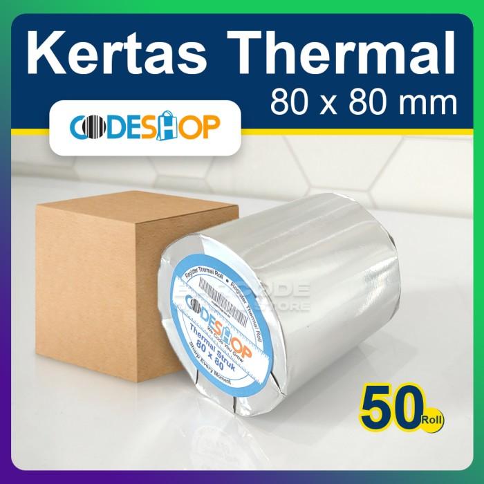 Gambar 1 Dus - Kertas Thermal Codeshop 80 x 80 mm Roll Kasir Thermal 80mm - ECO 80x80 dari Barcode Store Solutions undefined Tokopedia