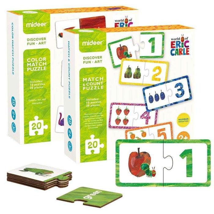 Gambar MIDEER ERIC CARLE PUZZLES - JUMBO FLOOR PUZZLE ABC ANIMAL COLOR MATCH - NUMBER MATCH dari Little Adrians undefined Tokopedia