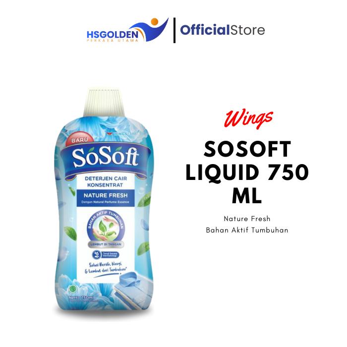 Gambar So Soft Deterjen Cair 750mL - SOSOFT Deterjen Cair Konsentrat 750 ML - Nature dari HSGOAemilia One 2 undefined Tokopedia