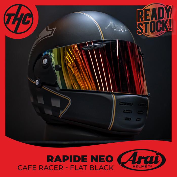 アライ ラパイドNEO CAFERACER マット黒/金 サイズ59-60㎝ Arai