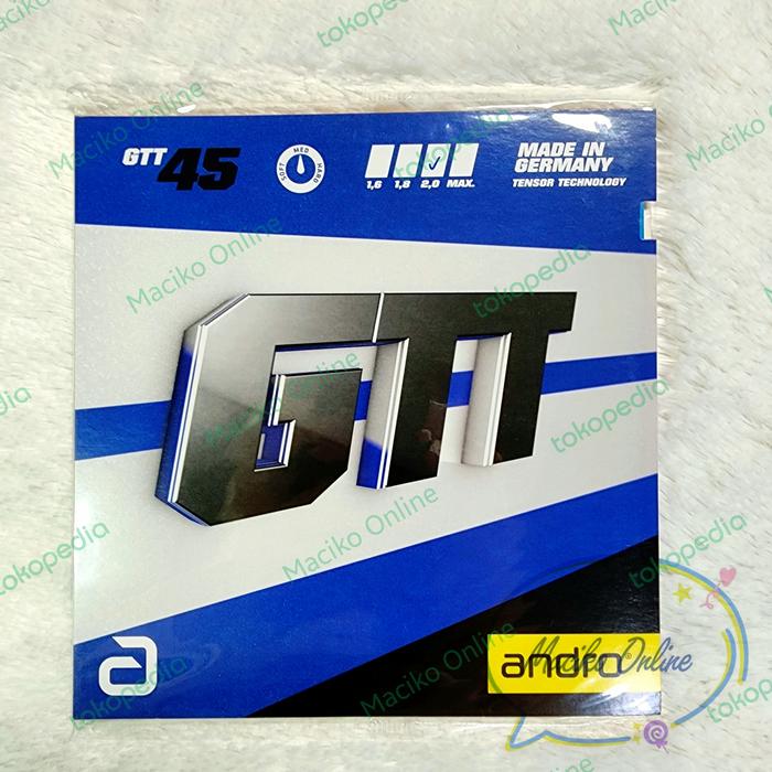 Gambar Andro GTT 45 2.0 mm ~ Karet Pingpong Andro GTT45 - Biru dari Maciko Online undefined Tokopedia