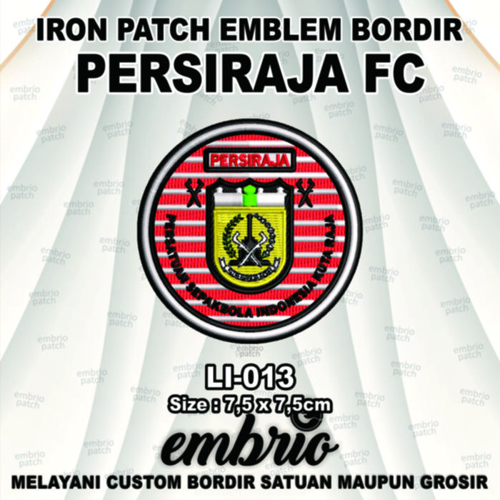 Jual Emblem Logo Jersey Club Sepakbola Liga Indonesia Patch Bordir