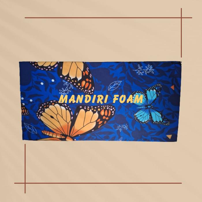Gambar sarung alas setrika - butterfly biru, 100x60x3 dari MANDIRI FOAM_NEW undefined Tokopedia