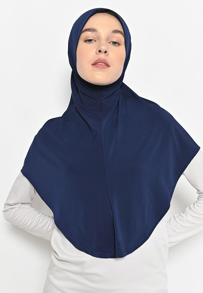 Gambar Tasya Hijab Sporty My Daily Hijab Spandek - Navy dari My Daily Hijab undefined Tokopedia