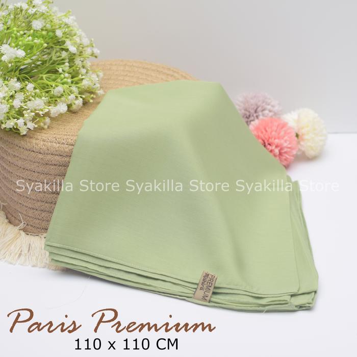 Gambar SEGI EMPAT PARIS PREMIUM | JILBAB SEGI EMPAT ANTI LETOY - AVOCADO dari SyakillaCollection undefined Tokopedia