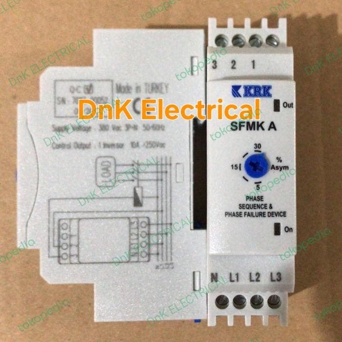 Sfmk Jual Phase Failure Relay / Phase Sequence Device Merk KRK SFMKA / SFMK ...