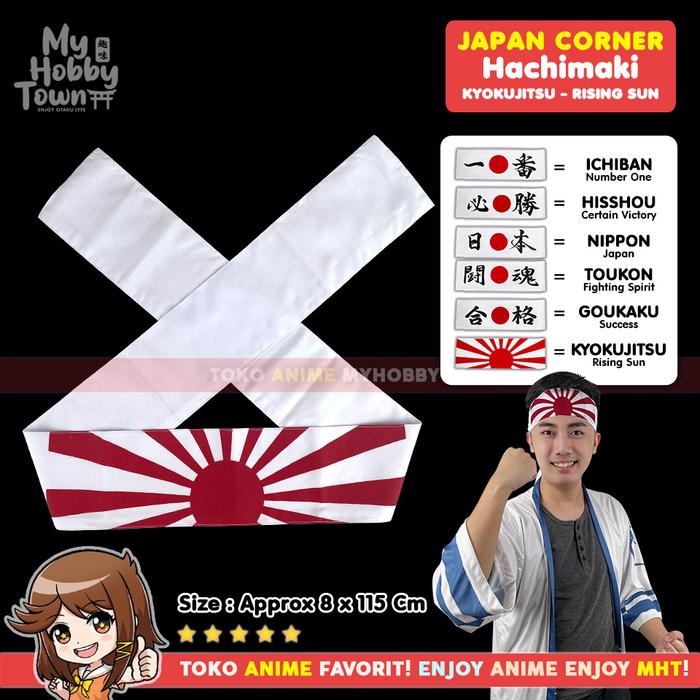 Gambar Ikat Kepala Jepang / Hachimaki : Kyokujitsu (Rising Sun) dari Toko Anime MyHobbyTown undefined Tokopedia