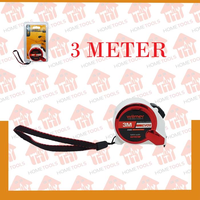 Gambar Meteran Auto Stop Wilmer 3M-5M-7.5M Measuring Tape Meteran Tukang - 3 METER dari Home Tools 52 undefined Tokopedia