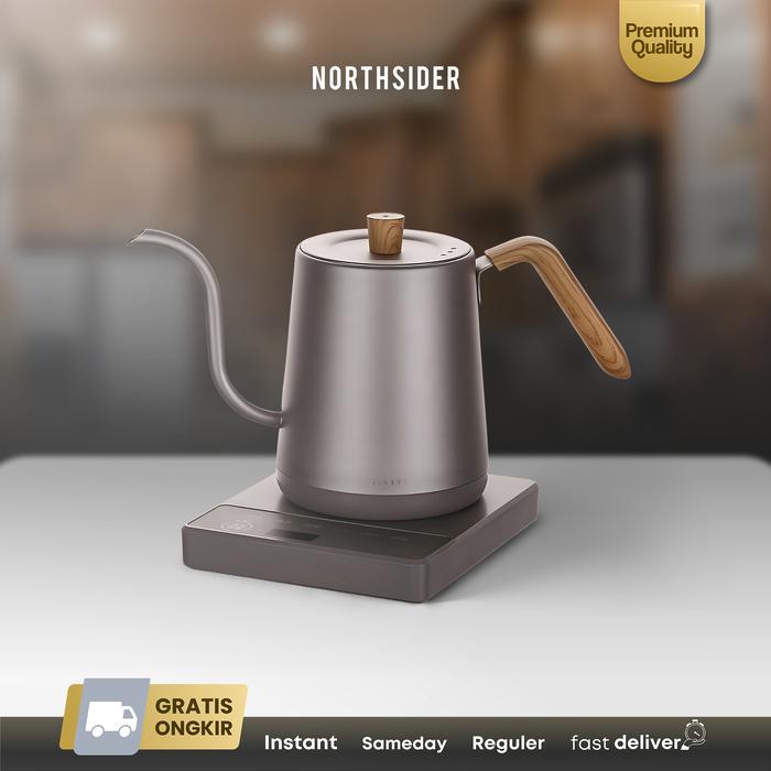 Gambar Jinsei Teko Kopi Electric Gooseneck coffee kettle Japanese ZK-KH202 - Wooden titanium dari Northsider Coffee Shop undefined Tokopedia