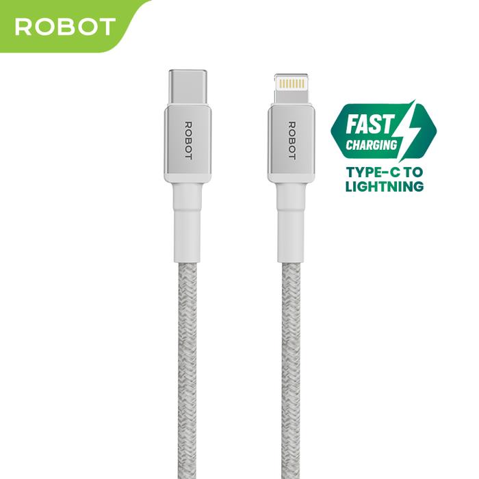 Gambar ROBOT Kabel Data 2 Meter Type C To Lightning 2 iPhone Fast Charging - RSCL100 1 Meter dari VIVAN SHOP Authorized Store undefined Tokopedia