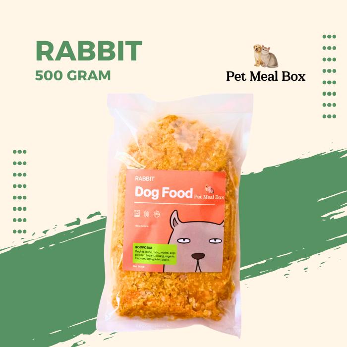 Gambar Cooked Dog Food Rabbit 100% Daging Kelinci by Pet Meal Box - 500 gram dari Pet Meal Box undefined Tokopedia