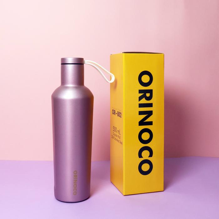 Gambar Botol Minum 802 Stainless Steel 500 ML Tumbler Vacuum Flask - Rose dari Ollahomeliving undefined Tokopedia