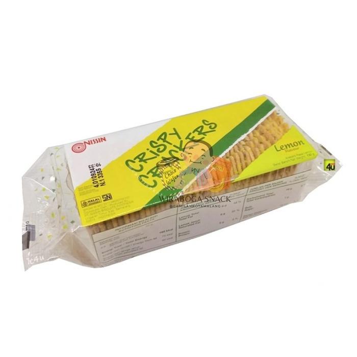 Gambar NISSIN CRISPY CRACKERS / KREKERS ASIN 225GR - 140gr-lemon dari camilankotamalang Wiraboga undefined Tokopedia