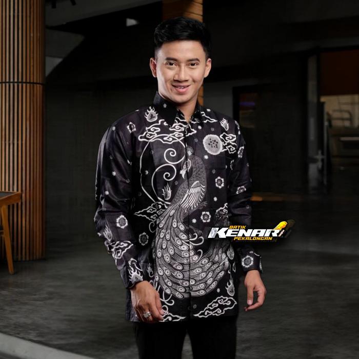 Gambar Kemeja batik pria lengan panjang motif lengkap - Aborigin biru, XXL dari ALCA GALLERY PEKALONGAN undefined 5 Tokopedia