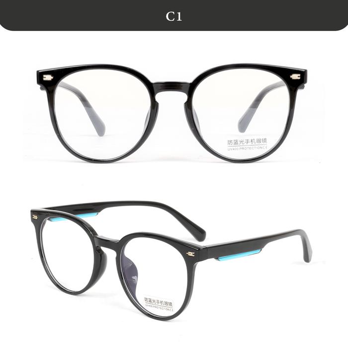 Gambar Kacamata Lensa Minus Photocromic Pria Wanita Bulat Sson TVte M3819 - C1, Blueray Normal dari Sson Tvte undefined Tokopedia