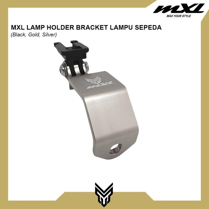 Gambar MXL Lamp Holder Bracket Lampu Depan Aksesoris Sepeda 3 Lipatan - Silver dari MXL Sports Indonesia undefined Tokopedia