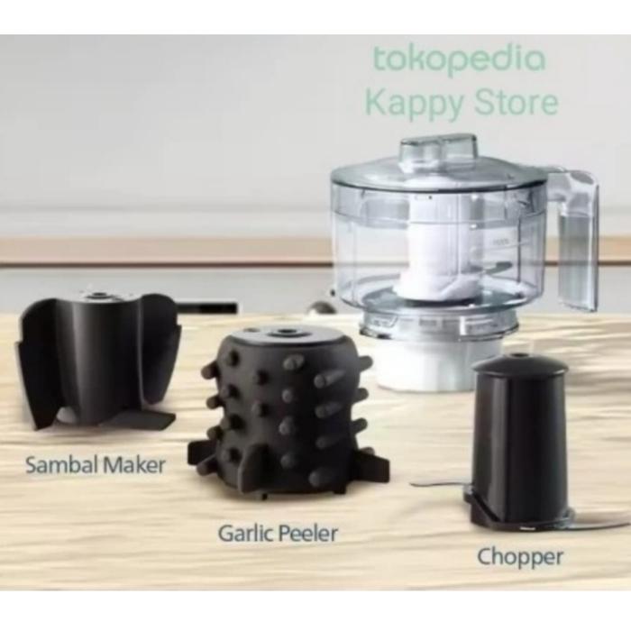 Gambar Philips Blender Aksesoris Chopper Garlic Peeler Sambal Maker HR3215 dari Kappy Store undefined Tokopedia