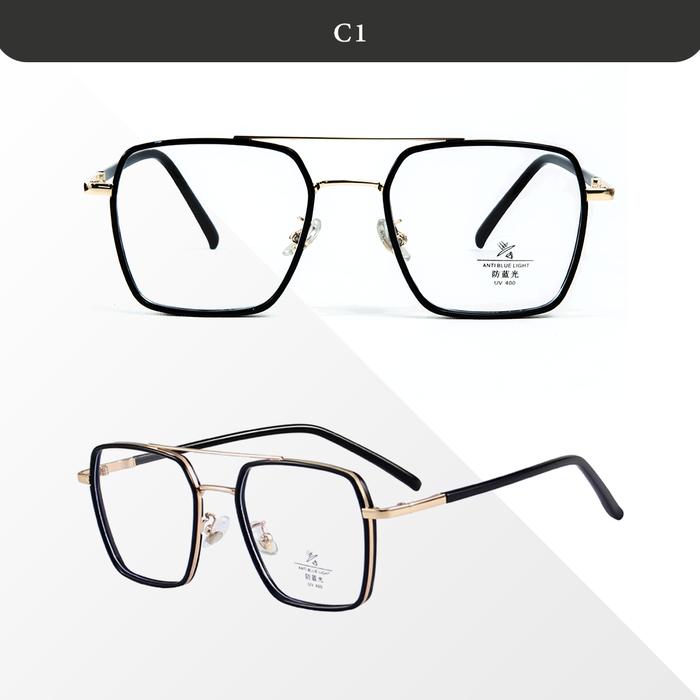 Gambar Kacamata Lensa Minus Photocromic Pria Wanita Aviator Sson Tvte M2720 - C1, Blueray Normal dari Sson Tvte undefined Tokopedia