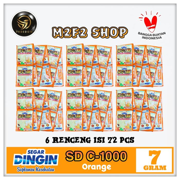 Gambar Segar Dingin Jeruk Orange SD C1000 Suplemen Makanan - 7 gr (6 Renceng) dari M2F2 Shop - Paseban undefined Tokopedia