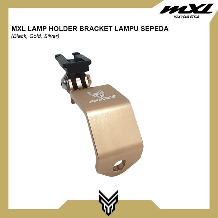 Gambar MXL Lamp Holder Bracket Lampu Depan Aksesoris Sepeda 3 Lipatan - Gold dari MXL Sports Indonesia undefined Tokopedia