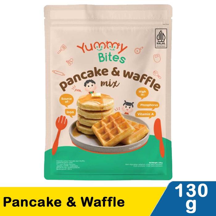 Gambar Yummy Bites Pancake & Waffle Mix 130g / Pancake Yummy Bites dari Happy Babies Shop undefined Tokopedia